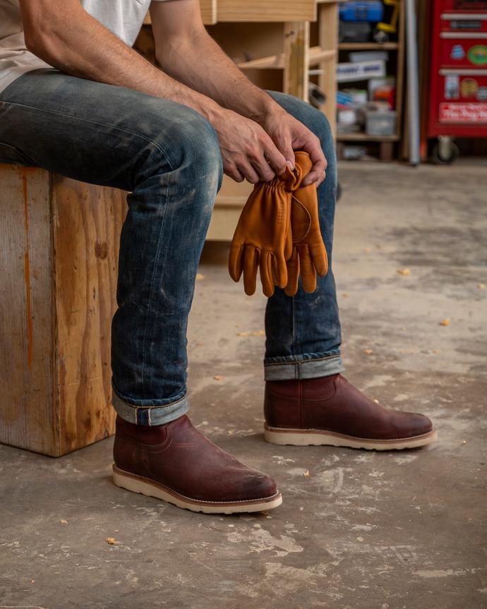 Tecovas Boots Worn Roper Boots The Knox In Briar Cowhide Men's