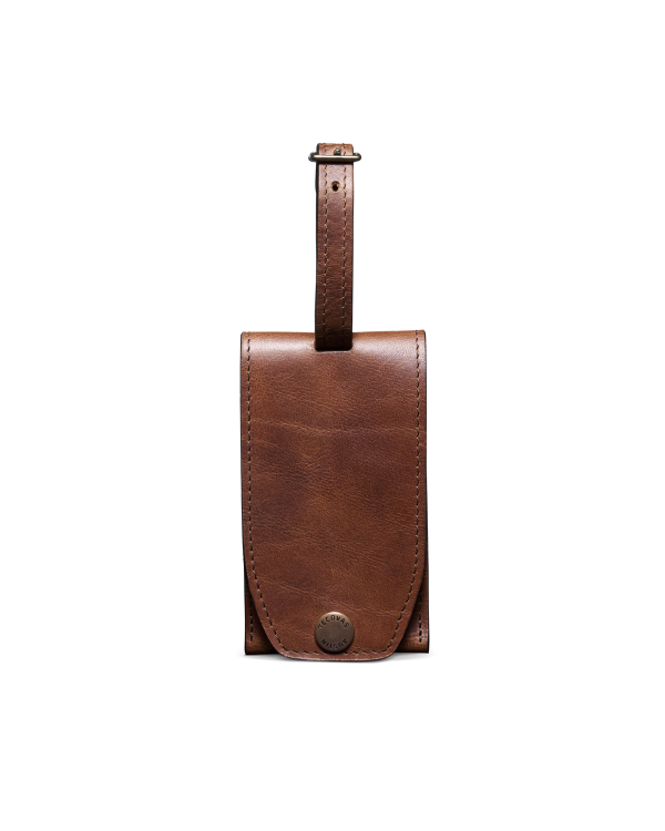 Image of the bartlett luggage tag on a plain background