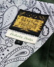 Closeup view of Men's Tecovas X H Bar C Birthday X Bolero Jacket - Green