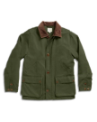 Front view of Men's Barn Coat - Pine on plain background