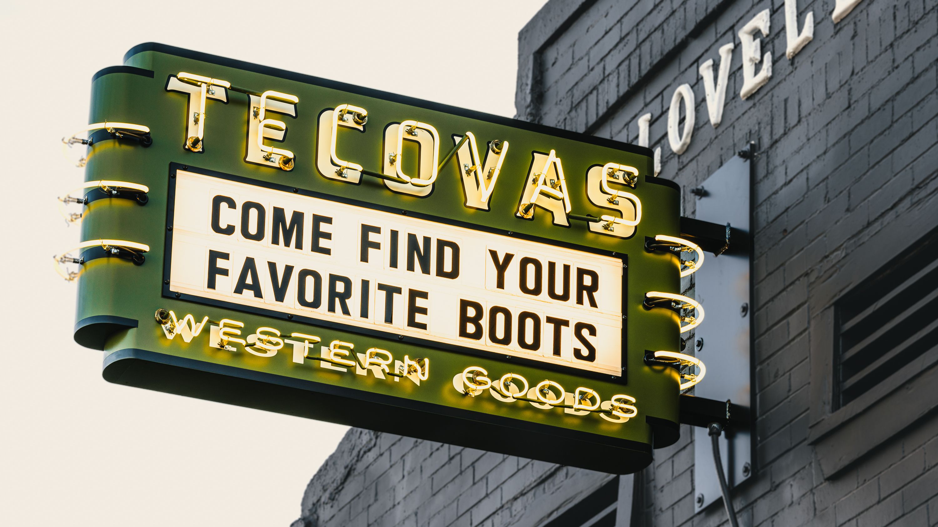 Photo of Tecovas Neon Sign