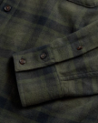 Closeup view of Men's Everyday Flannel LS - Black / Gray