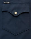 Closeup detail view of Men's Performance Western Pearl Snap - Navy