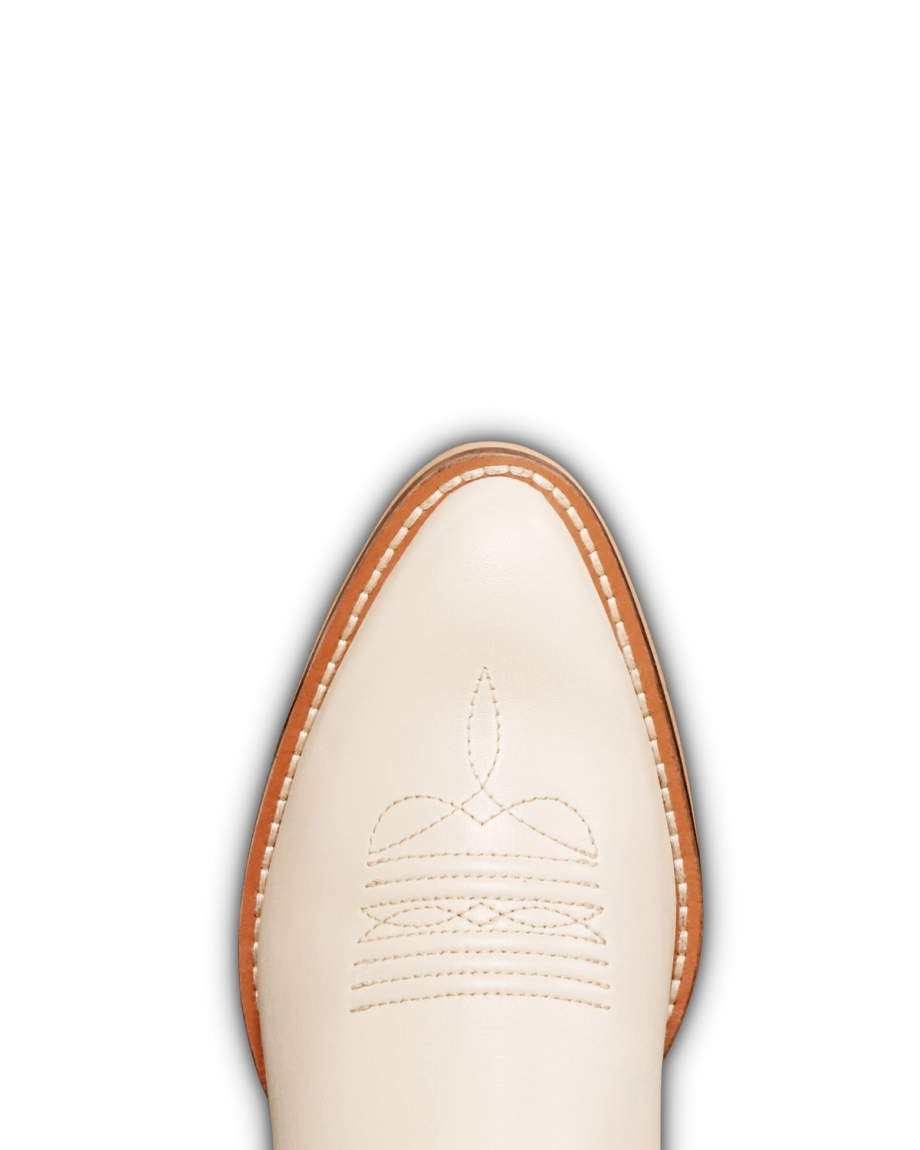 Toe view of The Annie Kid - Bone on plain background