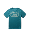 Back view of Men's Tecovas Rope Advertisement Tee - Balsam/Bone on plain background