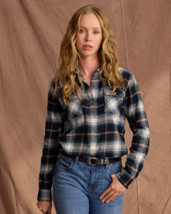 Women's Flannel Pearl Snap image