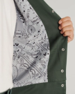 Closeup view of Men's Tecovas X H Bar C Birthday X Bolero Jacket - Green