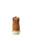 Toe view of LongHaul Waterproof Moc Composite Toe Work Boot - Cashew on plain background
