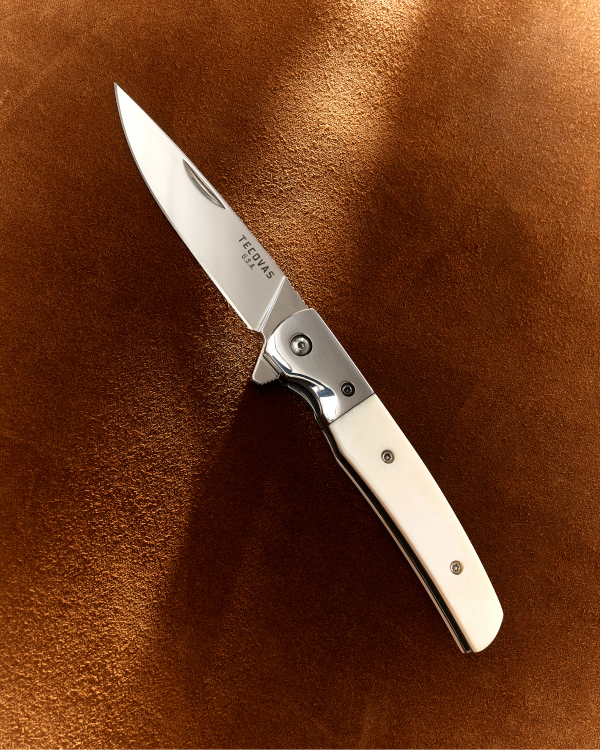 View of Bone Ranch Knife - White