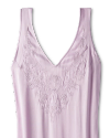 Closeup detail view of Women's Embroidered Slip Dress - Lilac