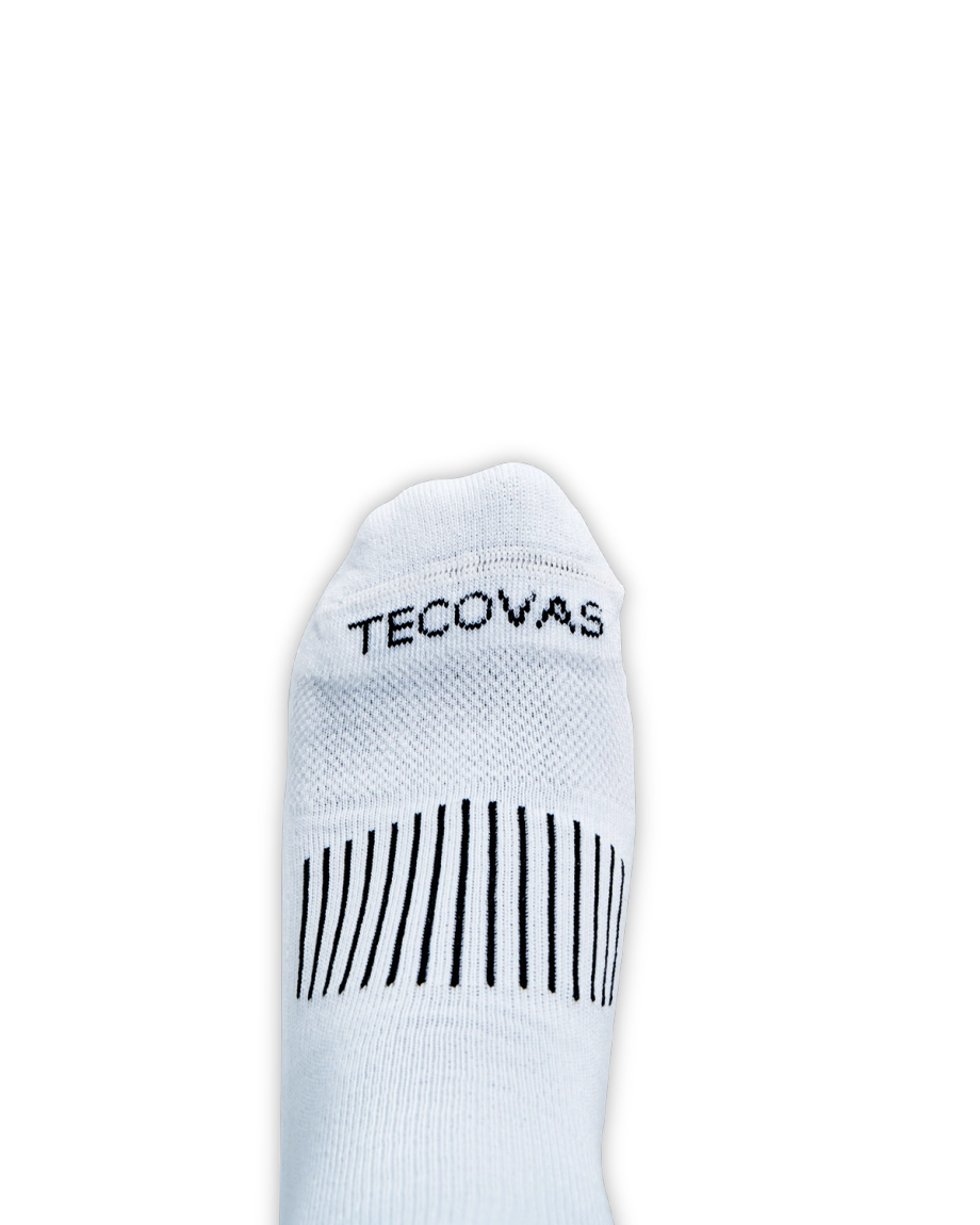View of Boot Socks - Navy / Brown / White