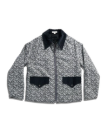 Front view of Women's Liner Jacket - Black / White on plain background