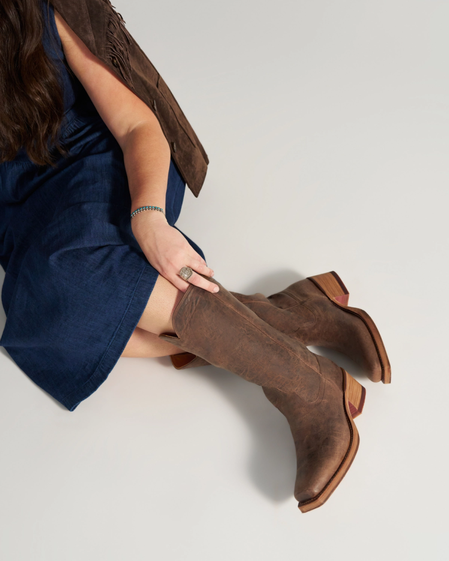 wide calf brown dress boots Daicy Wide Calf Tall Boot main image 0