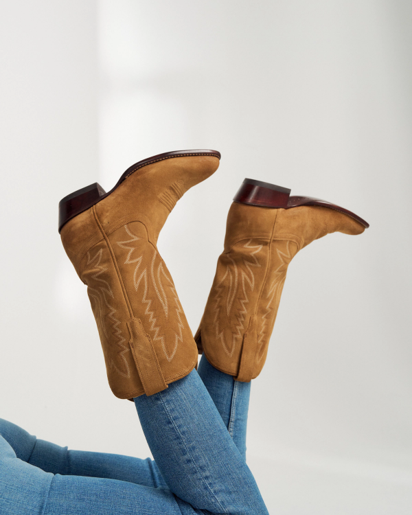 View of The Jamie II - Caramel Suede