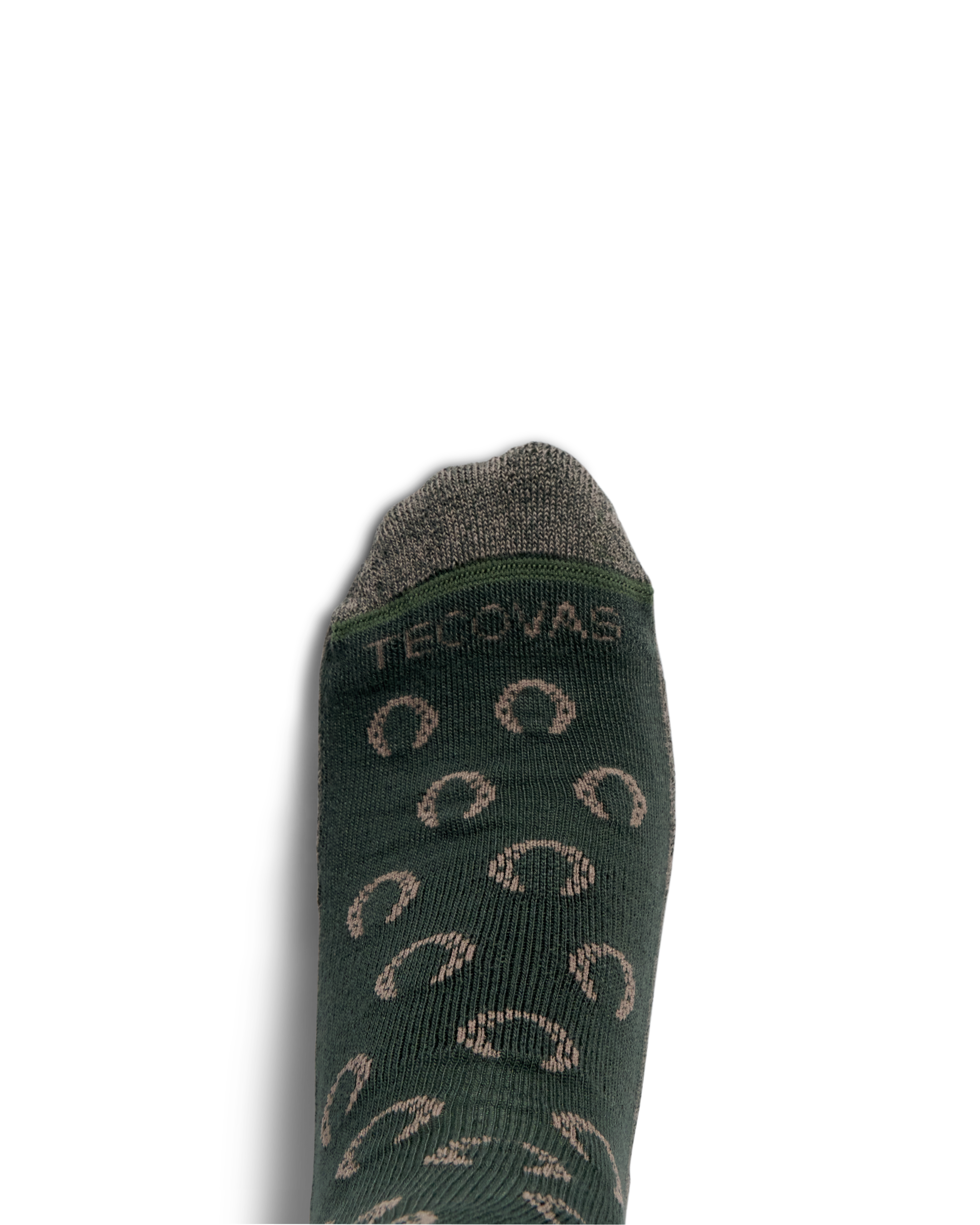 View of Over the Calf Plaid & Horseshoe Socks (3-Pack) - Green / Khaki / Dark Brown