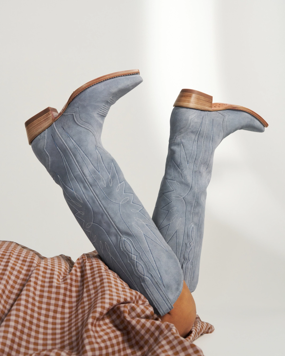 View of The Loretta - Chambray Suede