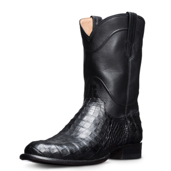 Men s Caiman Belly Roper Boots The Cole Mahogany Tecovas