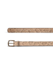 Closeup view of Men's Python Belt II - Mangrove