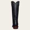 Back view of the harper boot in the color midnight. 