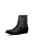Quarterfront view of The Blaze - Charcoal Ostrich Leg on plain background