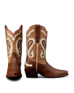 Pair view of The Sadie Vintage - Brown Multi Cowhide on plain background