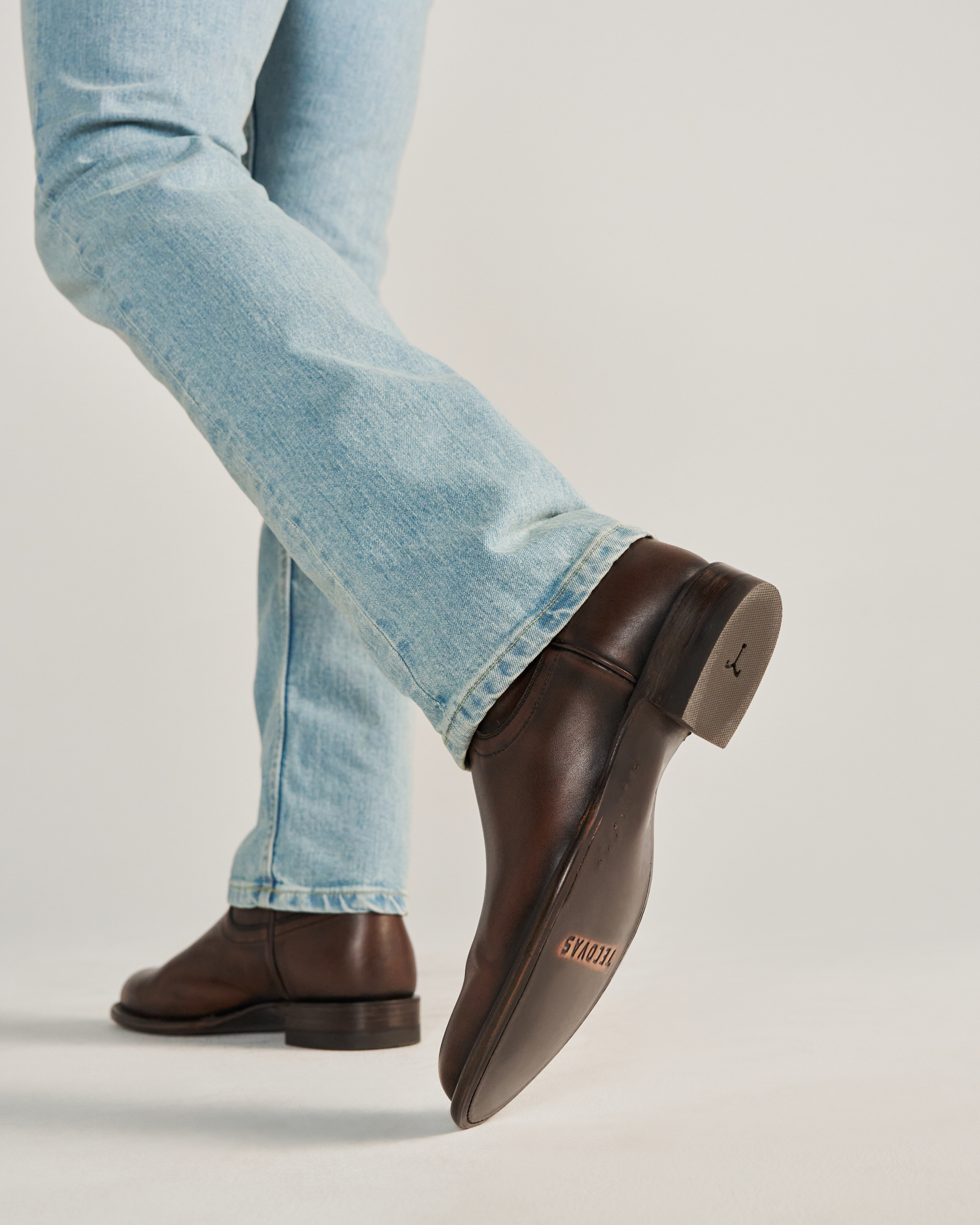 View of The Earl - Iced Tea Cowhide