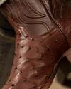 close up picture of Wyatt mahogany boot