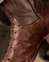 close up picture of Wyatt mahogany boot