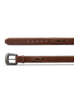 Closeup view of Men's Western Belt - Heritage Tan