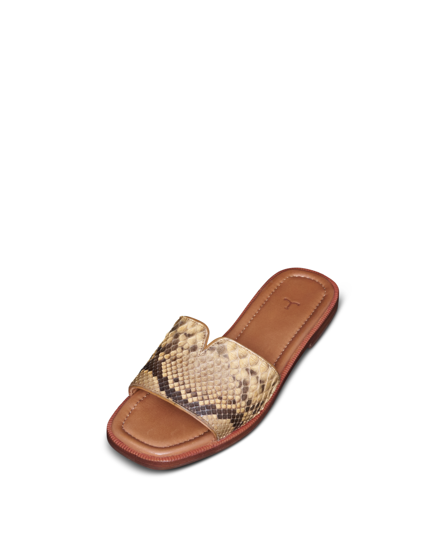 Tecovas Invasive Python The Carmen in Black Sand Python - Women's Sandal | Tecovas