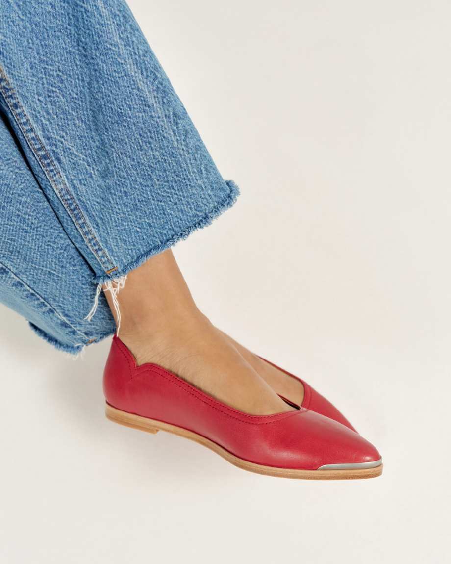 View of The Misty - Crimson Cowhide