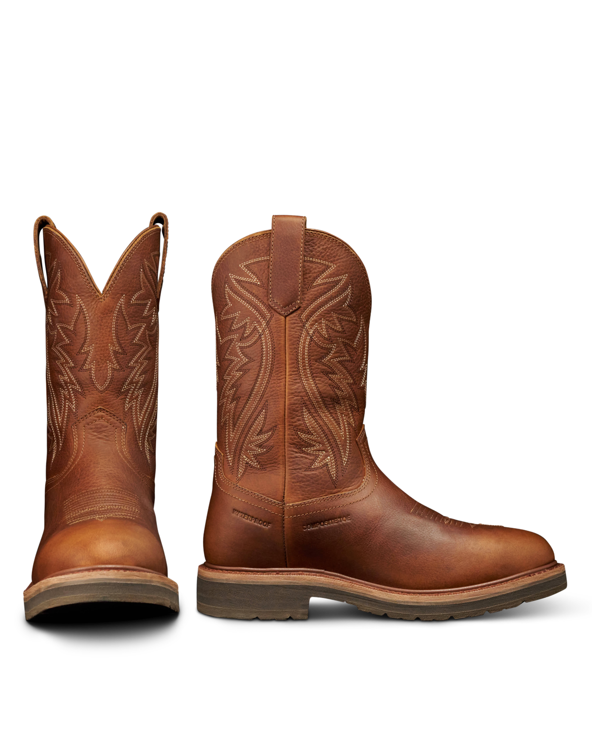 The Longhaul Brown Waterproof Work Boot | Tecovas