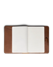 Inside view of Bartlett Notebook - Cognac on plain background