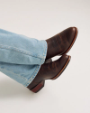 View of The Buck - Molasses Cowhide