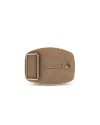 Back view of Bison Buckle - Antique Brass on plain background