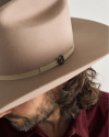 View of Cattleman Wool Cowboy Hat - Khaki