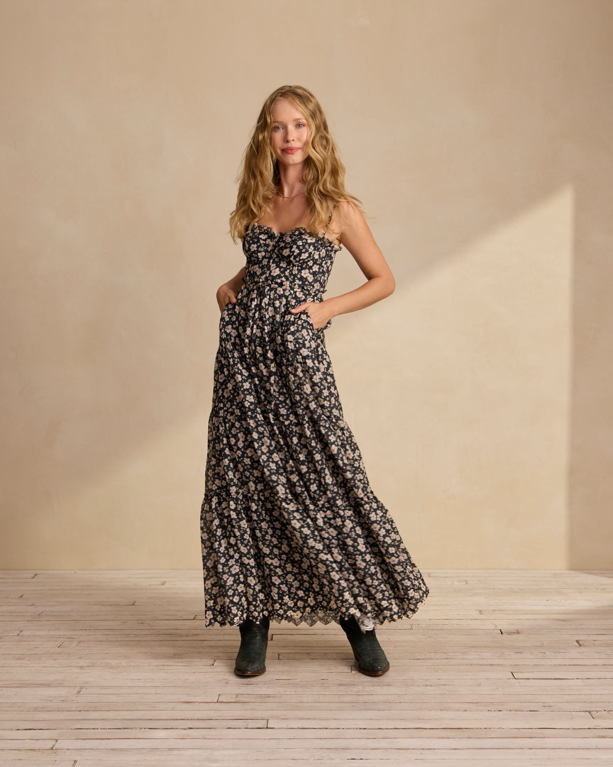 brock collection olivia floral silk dress Kristopher Brock Brock Collection Bridal Brock Collection Olivia Ruffled  Floral-print Silk-organza Maxi