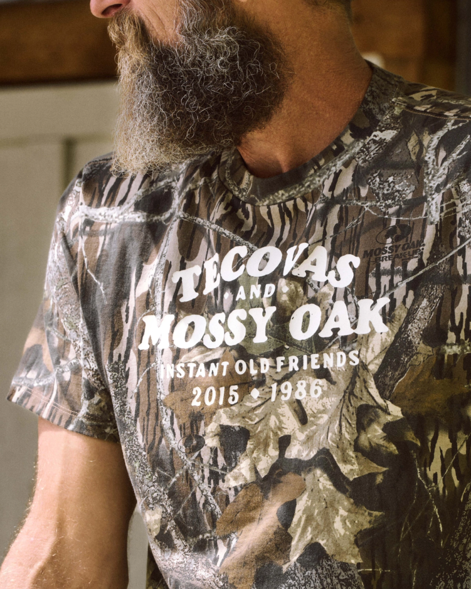 View of Men's Tecovas x Mossy Oak Original Break Up T-Shirt - Original Break-Up