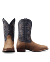Pair view of The Dusty - Light Mesquite Cowhide on plain background