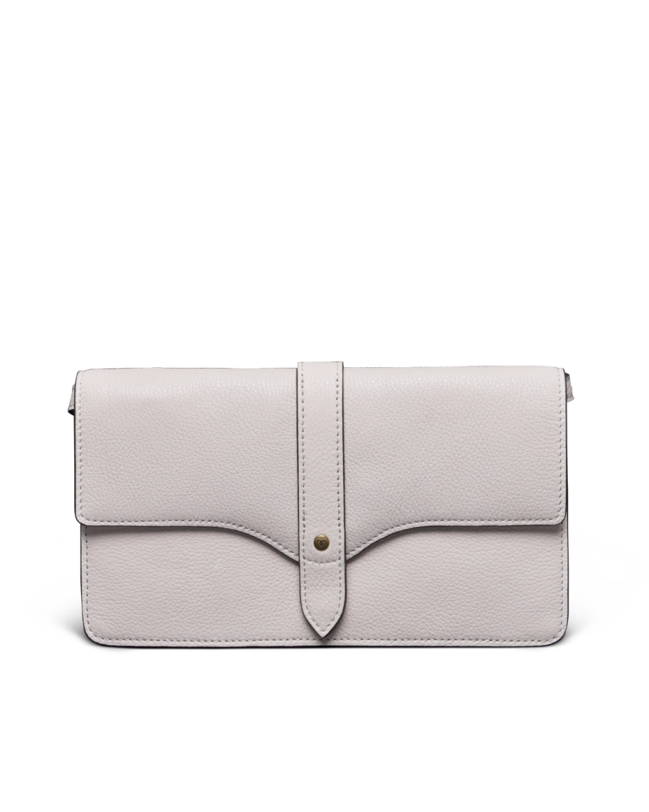 Front view of Women's Sierra Convertible Crossbody - Antique White on plain background