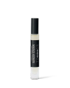 A clear glass perfume spray bottle labeled "Ranger Station Teakwood & Water" with a black cap, shown on a plain white background.