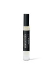 A clear glass perfume spray bottle labeled "Ranger Station Teakwood & Water" with a black cap, shown on a plain white background.