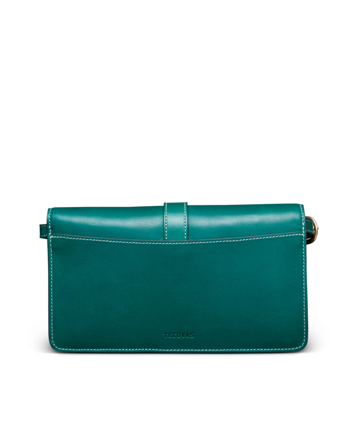 Back view of Women's Sierra Convertible Crossbody - Lagoon on plain background