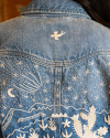 View of Tecovas x Mi Golondrina Denim Trucker Jacket - Medium