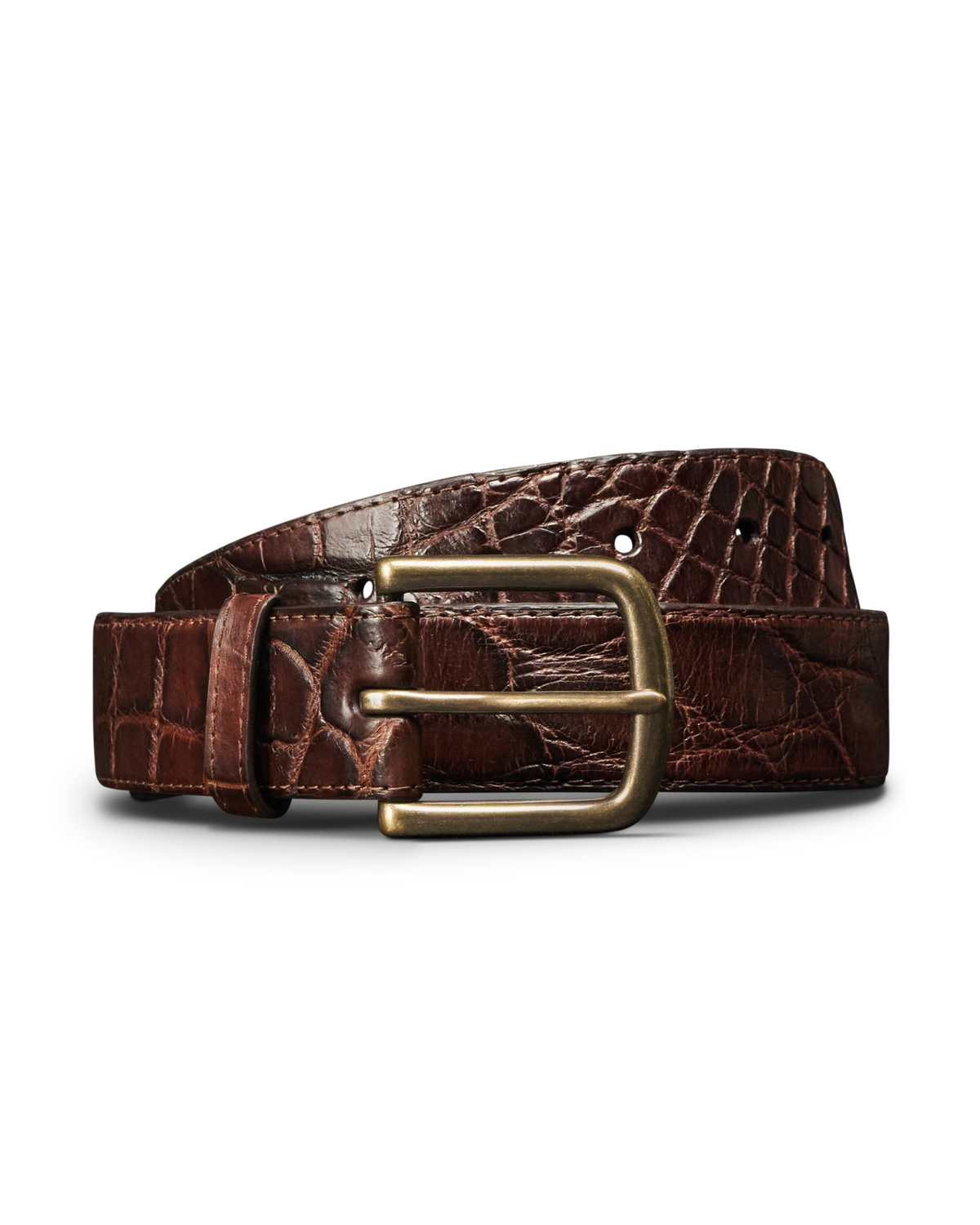 Men's Birthday Belt X - Brown alligator | Tecovas