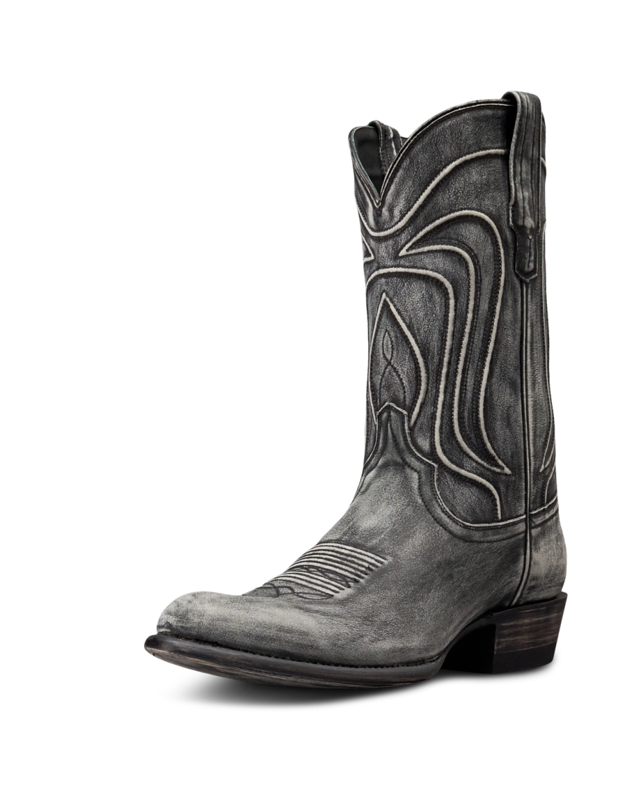 Quarterfront view of The Cartwright - Gunsmoke Cowhide on plain background