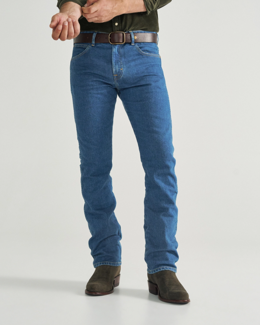 Men's Slim Straight Heritage Denim | Tecovas