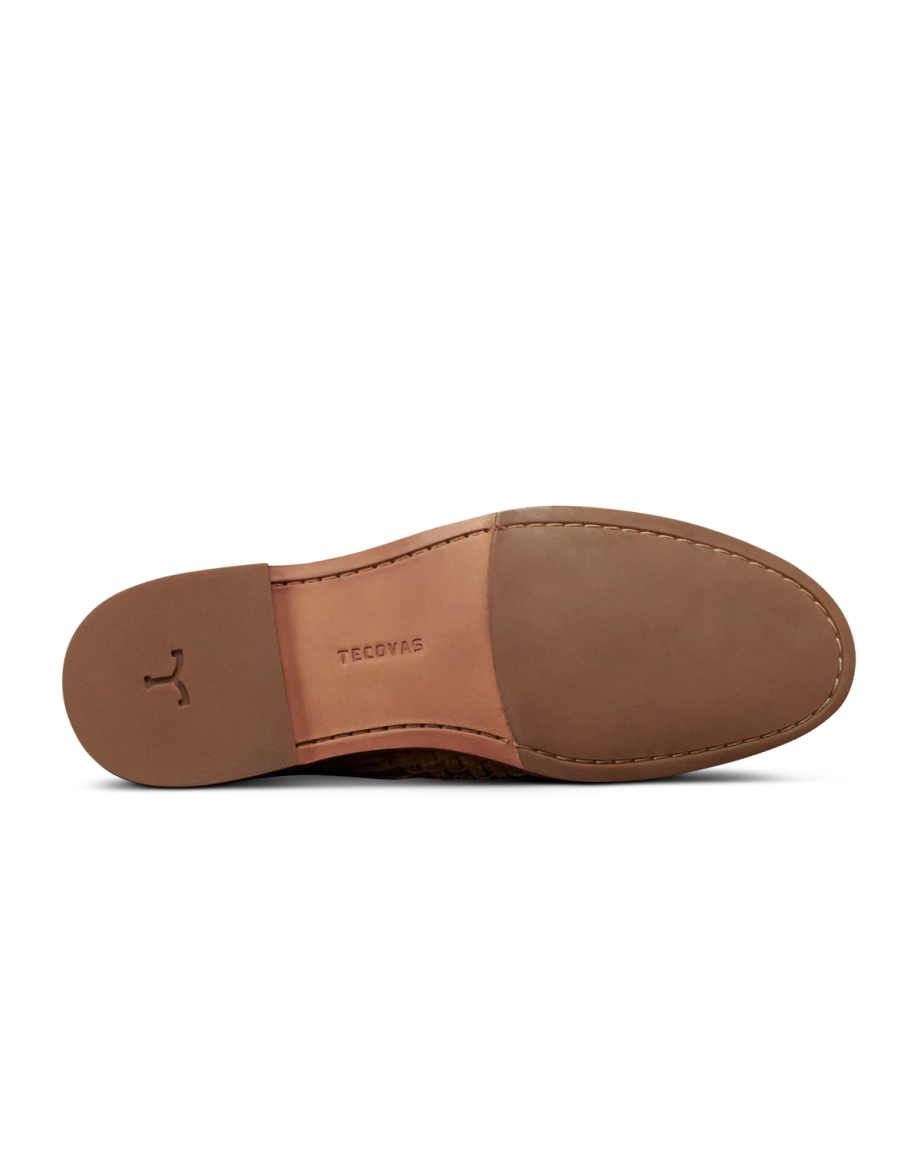 Sole view of The Mateo - Caramel on plain background