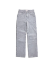Front view of Women's Vintage High Rise Jean - Blue / White on plain background