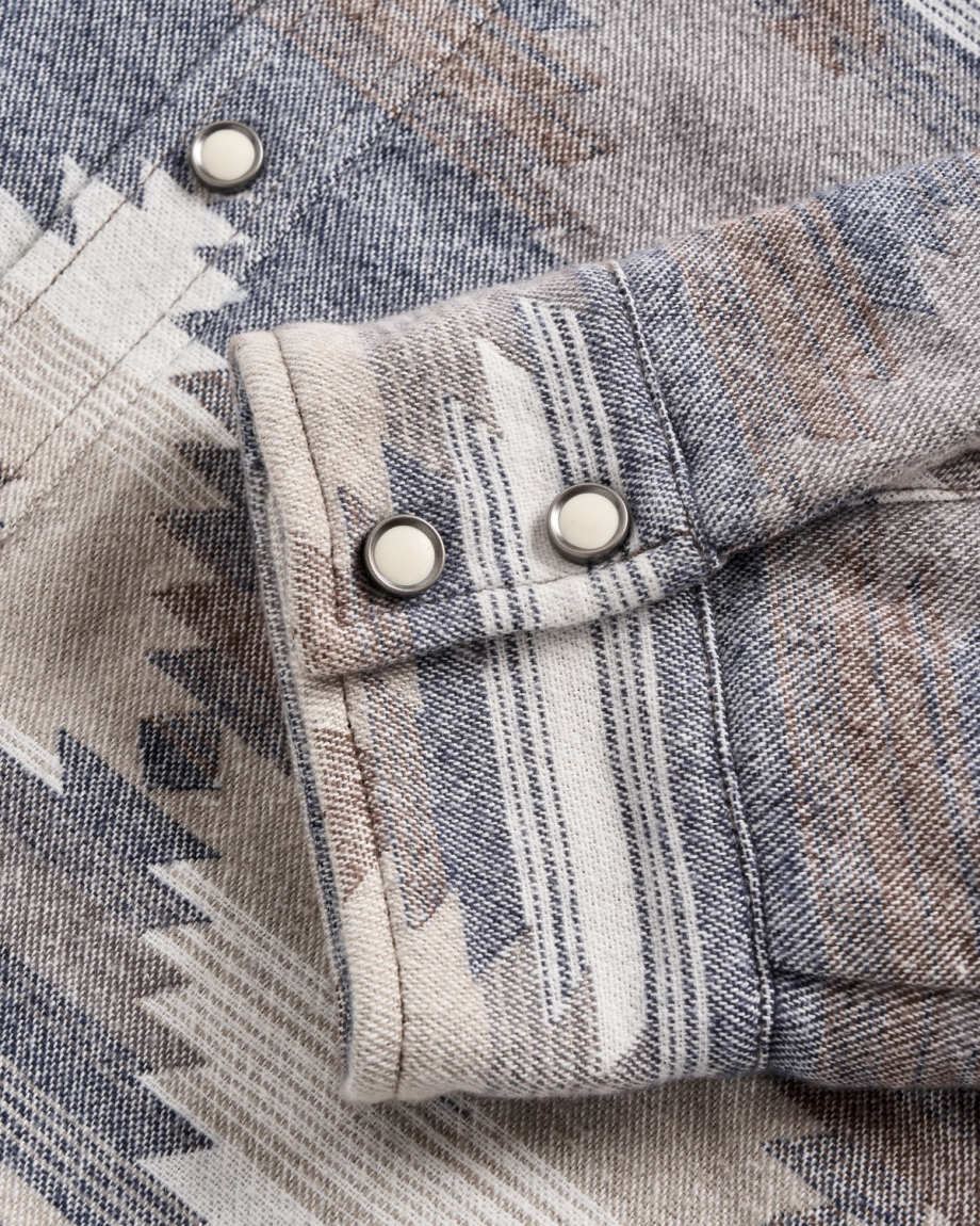 Closeup view of Men's Southwest Shacket - Multi